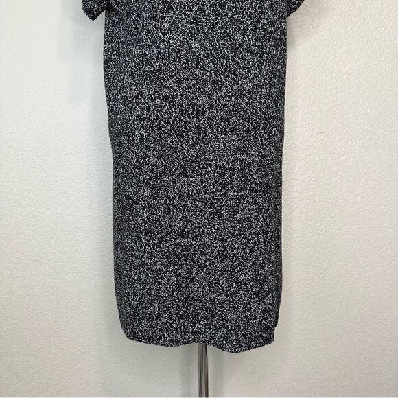 Style & Co Gray Tweed Knit Short Sleeves Sweater Dress - Picture 9 of 12
